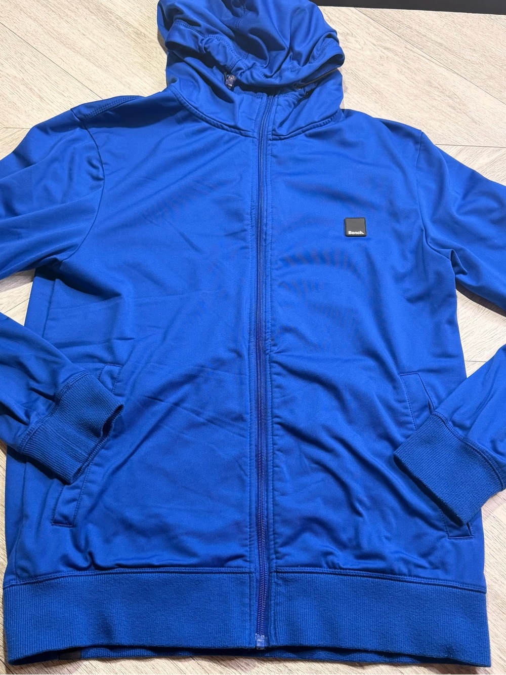 Bench Royal Blue Full-Zip Hooded Jacket - size medium